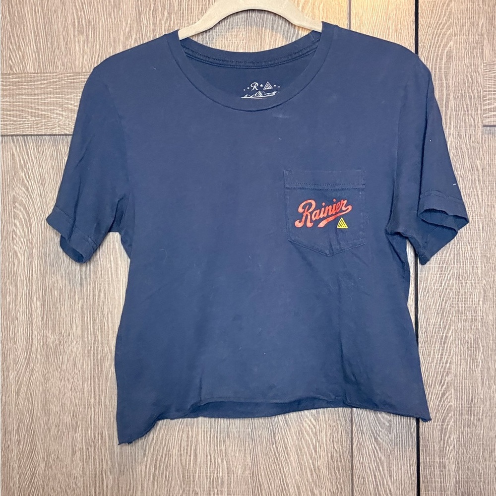 Women's Navy Blue Short Sleeve Tee